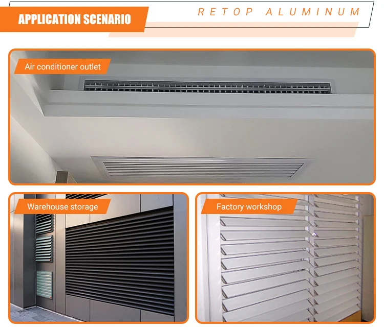 Air Conditioner Grille HVAC Air Conditioner Exhaust Air Grille For Ventilation