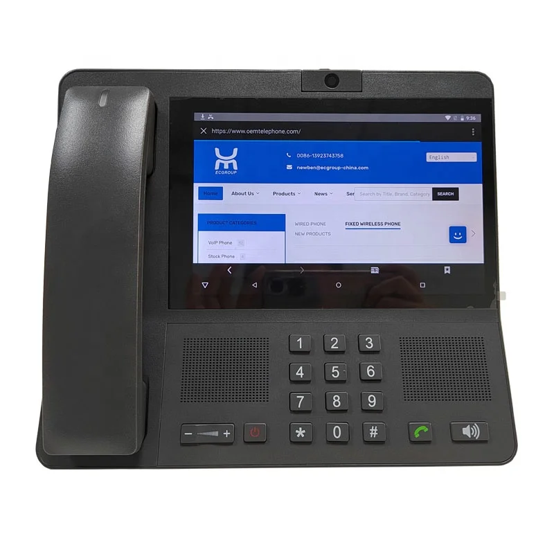 Android 4G fixed wireless telephone 8 inch touch screen with Video call WiFi hotspot phone FWP Home sales