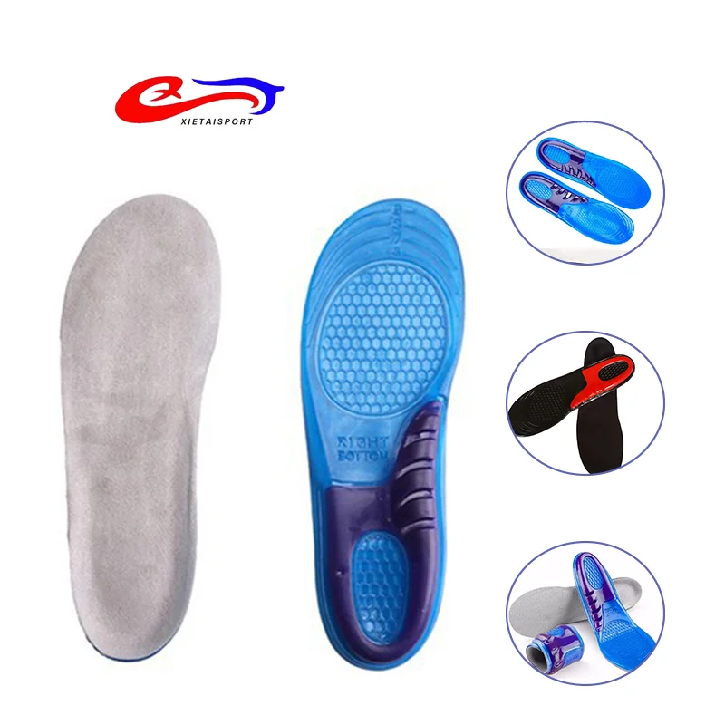 Sports Massaging Silicone Gel Insoles Arch Support Orthopedic Plantar Running Insoles For shoes