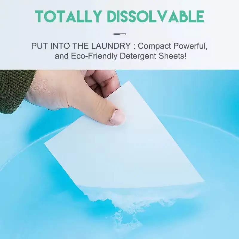 KELEE Natural Plant Laundry Sheets Eco Friendly Laundry Detergent Sheets Strips For Wholesales