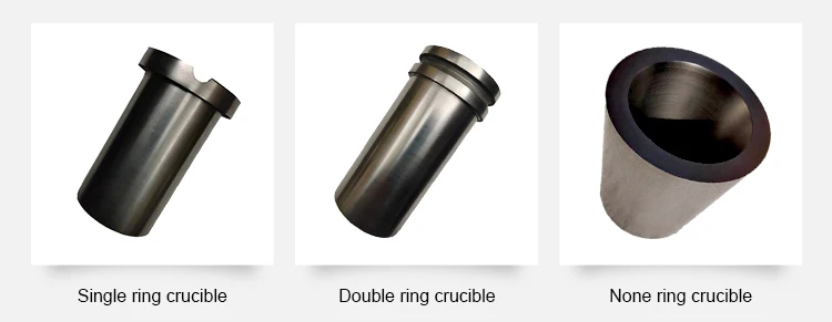 High Purity 3 Kg Gold Melting 2-ring High Purity Graphite Crucible For Precious Metal Smelting