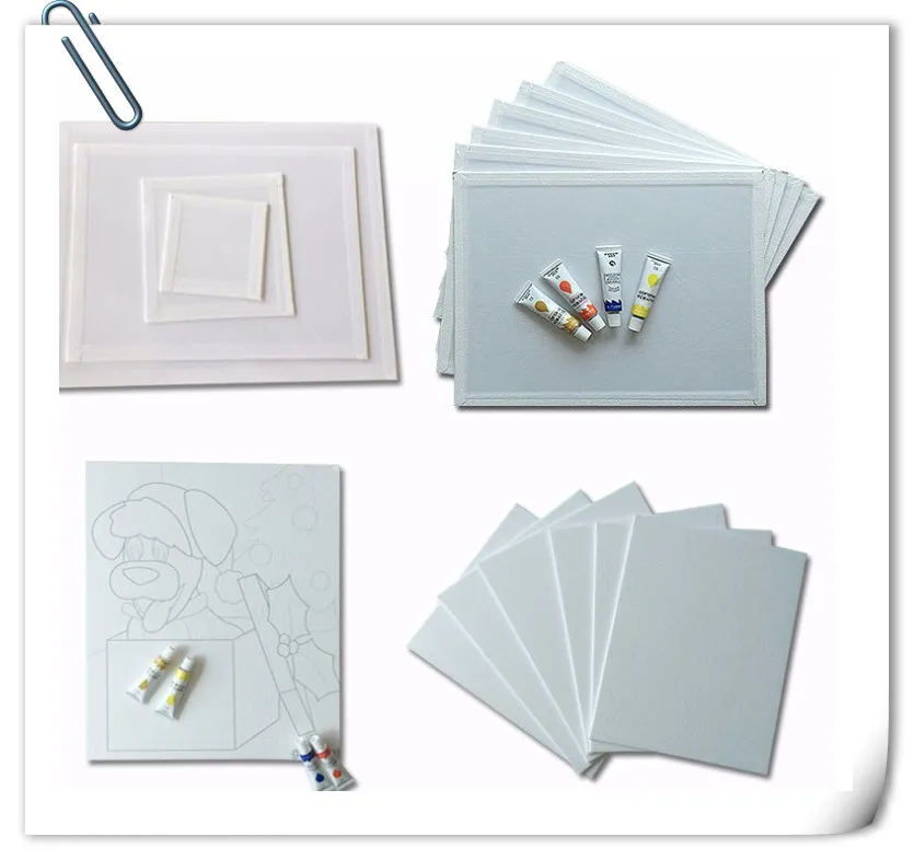Factory Direct Sale Mdf Board Cotton White Blank Artist Painting Canvas Panels