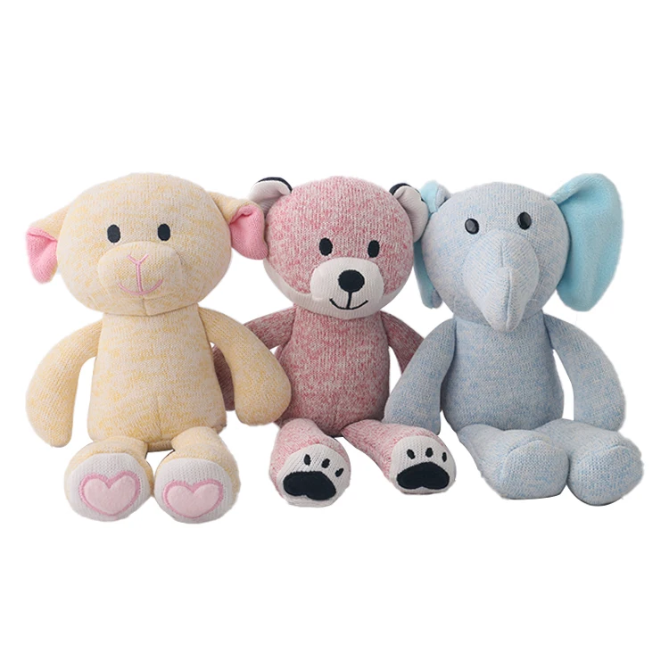 D KING Stuffed Animal Toys Plush Custom Toys Sheep Knitted Toys