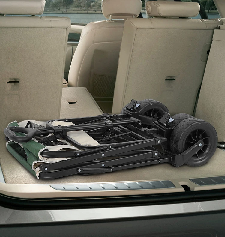 Hot Selling Outdoor Camping Cart Portable Foldable Trolley Wagon Camping Car Picnic Equipment Trolley