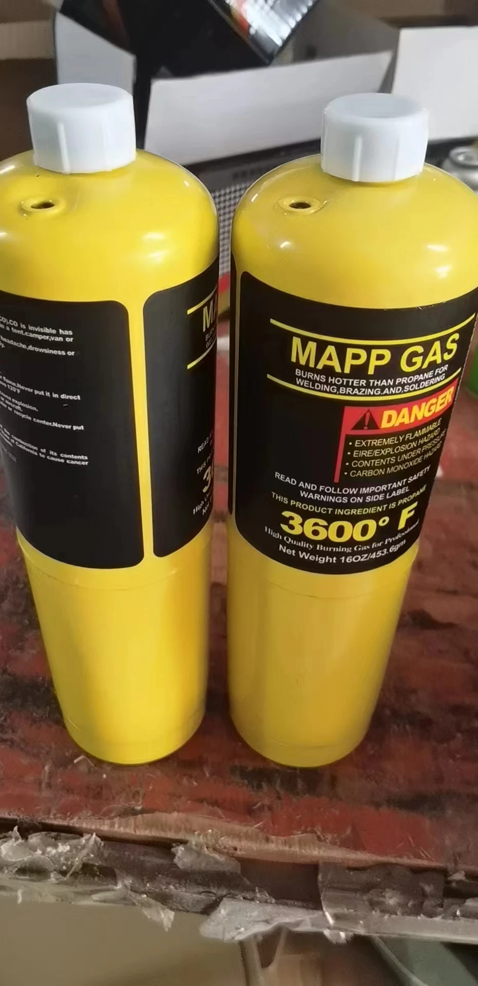 Utranee 452G Mapp Gas bottle Cylinder Torch Pro Gas Welding Hand-Torch for Welding & Soldering Supplies