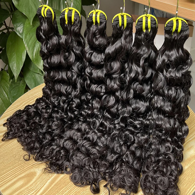 Hair Extensions Cheap Weave Bundles Raw Virgin Unprocessed Peruvian Hair Water Wave Human Hair Bundles