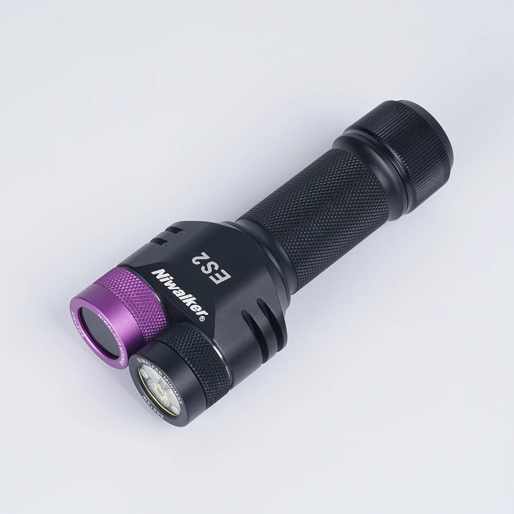  Niwalker ES2 MAX 7050 люмен 18 Вт Высокая мощность нм строительный блок фонарик CW NW RGB IR UV индивидуальный