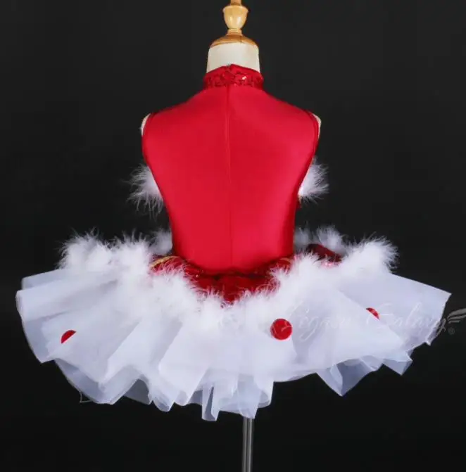 4392 New red velvet leotard Classical professional ballet tutu skirt for girls