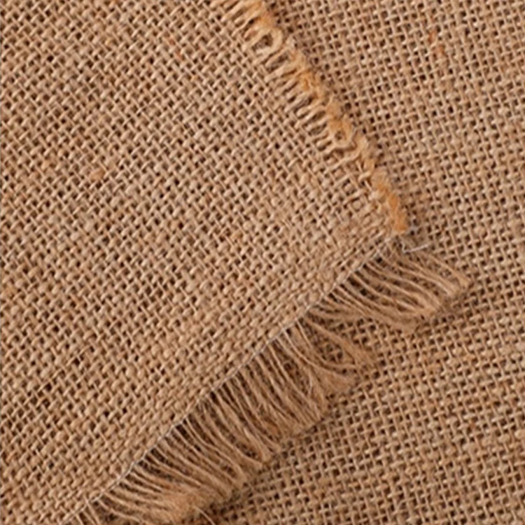 Customizable 100% Natural Jute Fabric Sustainable Recycled Hessian Fabric Hemp Fabric