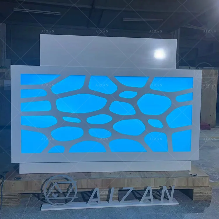 RGB led lighted small size mini led bar counter luxury bar table for night club cocktail disco wine pub hookah lounge