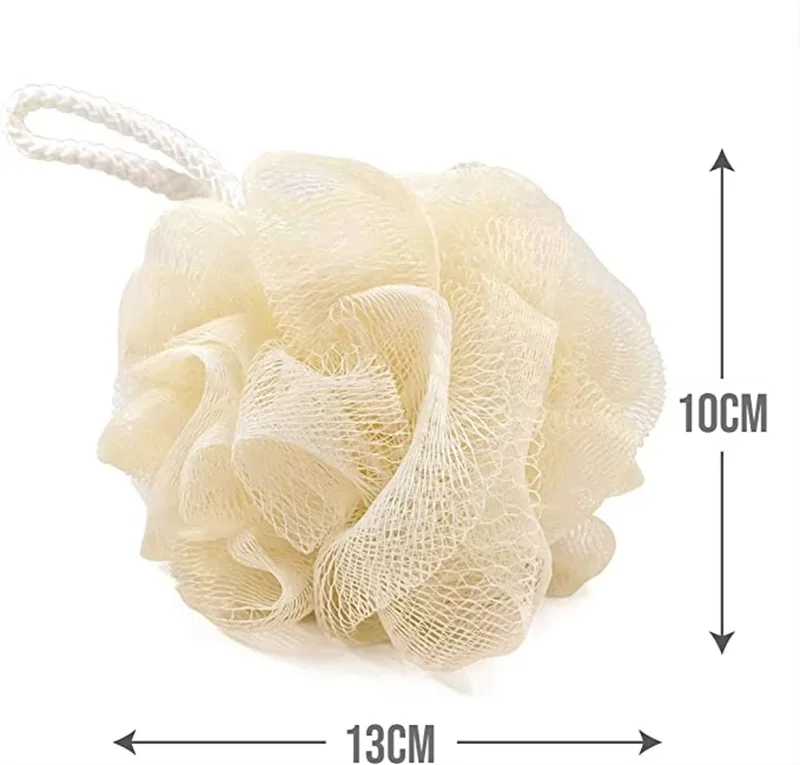60g GRS recycled Super Soft Shower Loofahs Large Bath Sponge Mesh Pouf Wash Puff Shower Poof Exfoliating Bath Ball