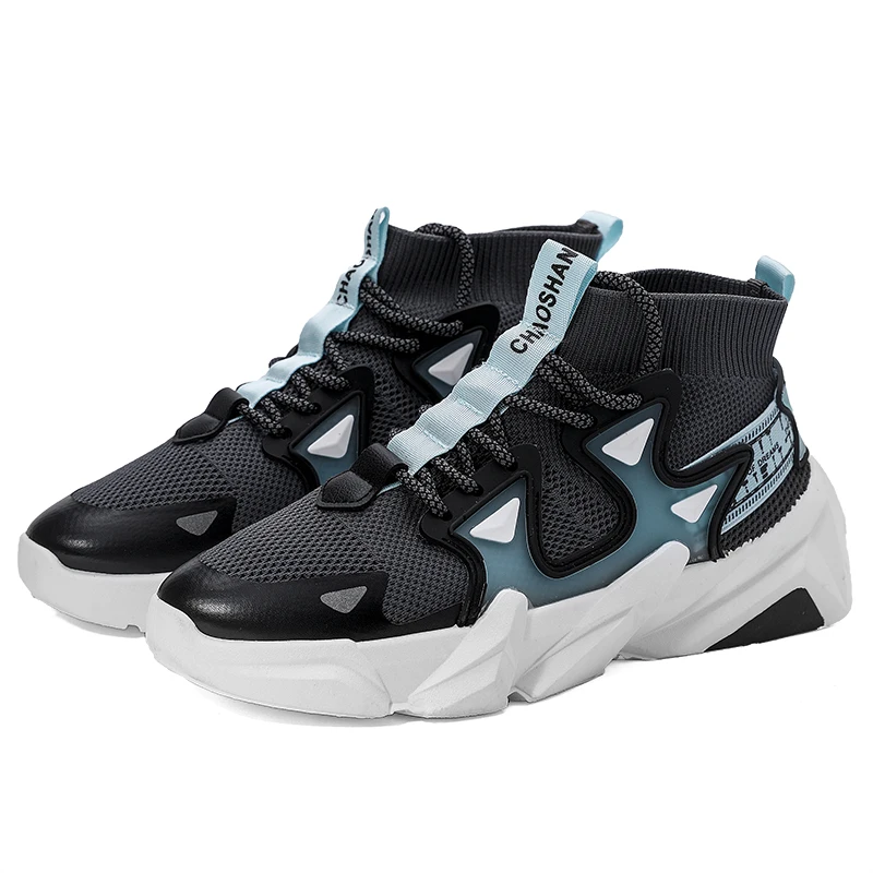 New arrivia fashion comfortable mesh high bottom sneakers sports shoes