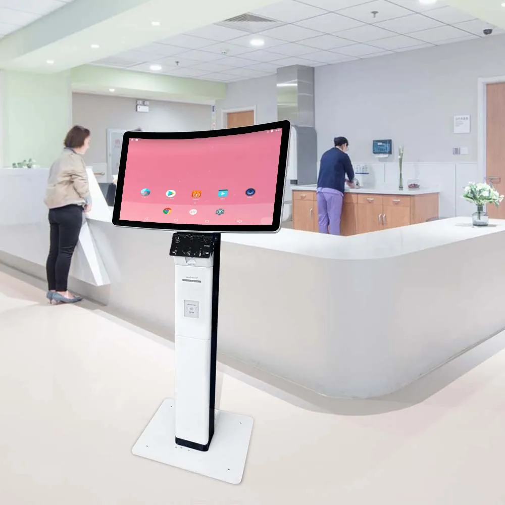 Electronic Queue Management System Self Service Kiosk for Bank Equipment Ticket Dispenser