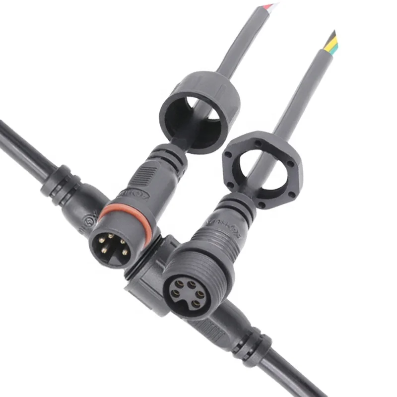 AOHUA штекер-Женский Тип панели 5-контактный кабель питания для уличного освещения ip65 Водонепроницаемый Электрический разъем