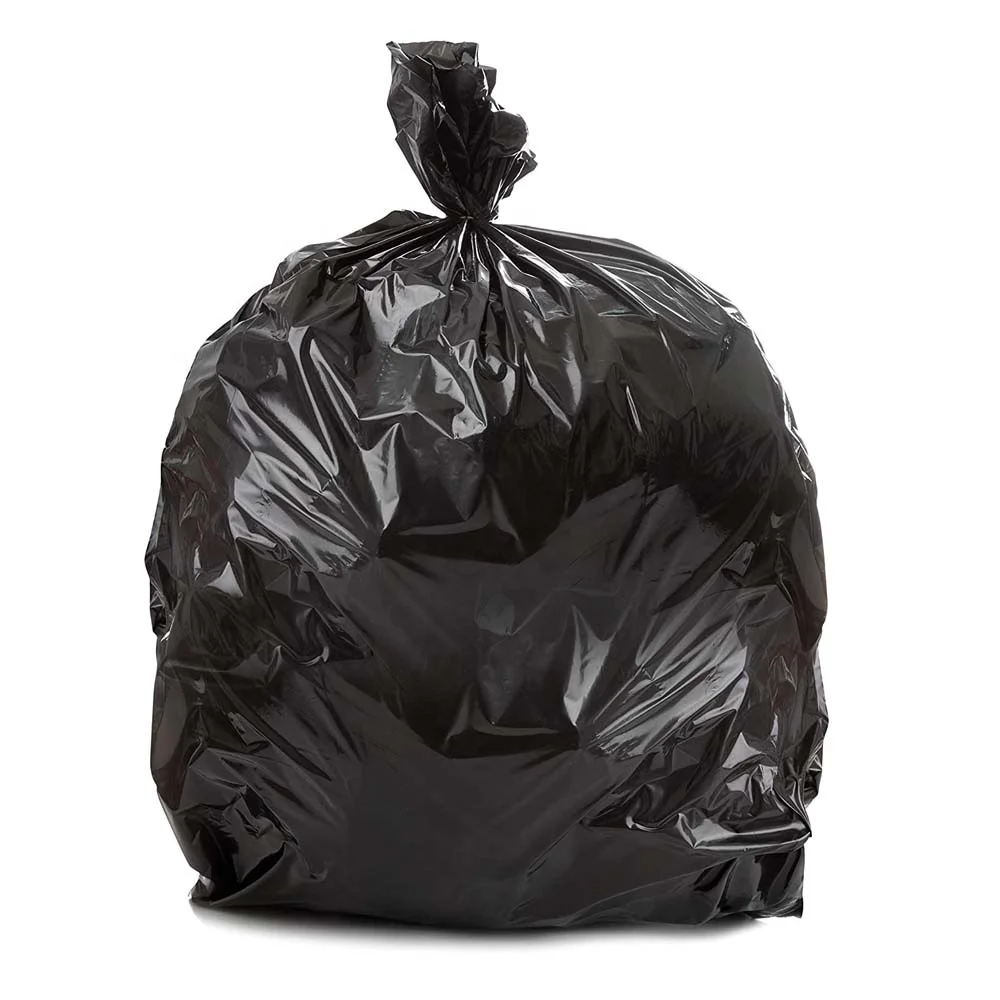 Meditech 3 Mil 38x58 Large heavy duty plastic black contractor big garbage bags for Trash
