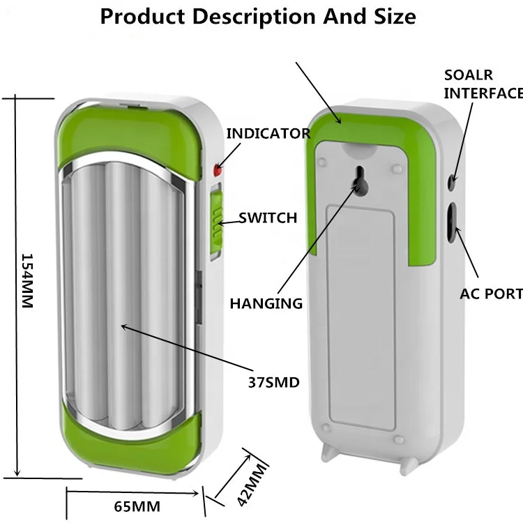 Custom Logo Most Powerful Middle East Hotsale Portable Rechargeable Led Emergency Lighting System