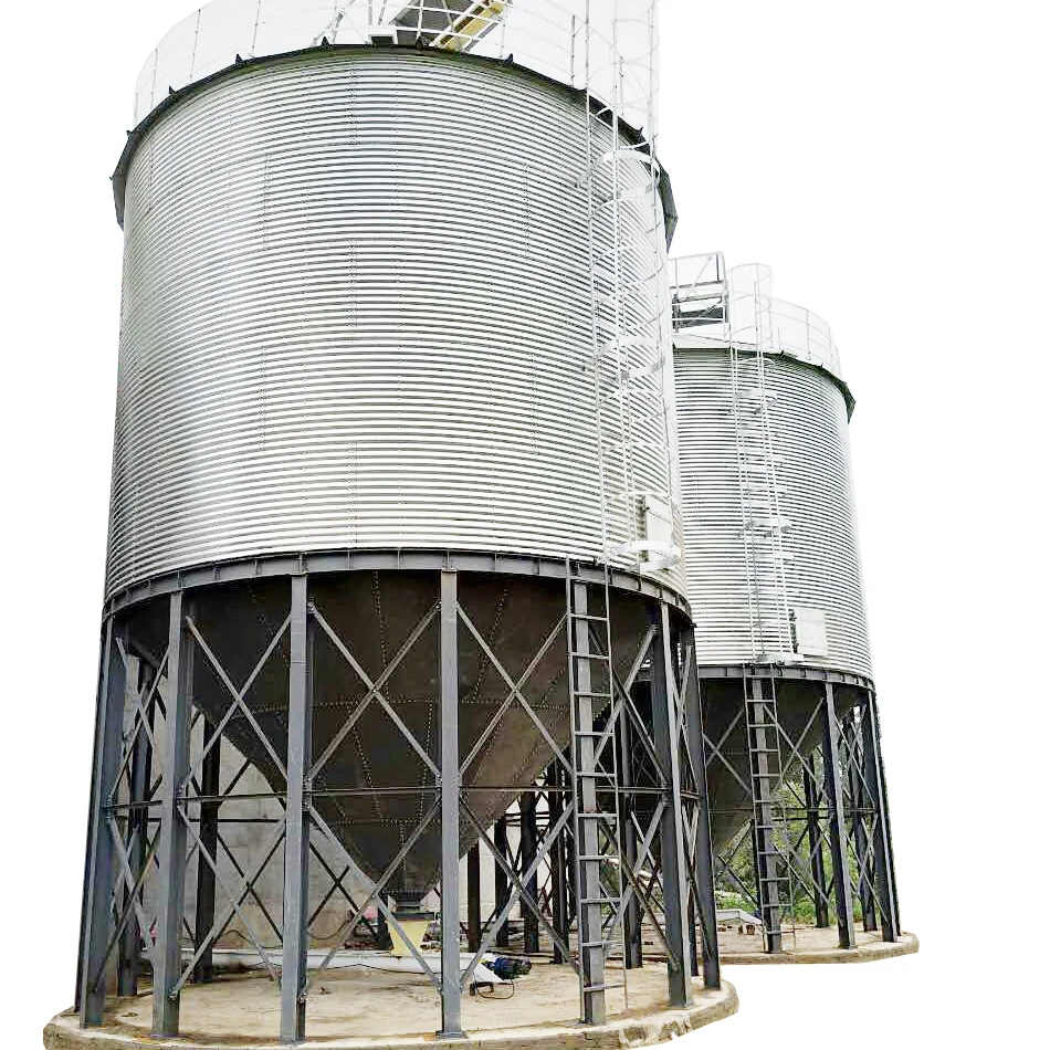 Factory direct sales silos miscelatore cereali storage silo con tornillo de descarga animal feed silo 10 ton