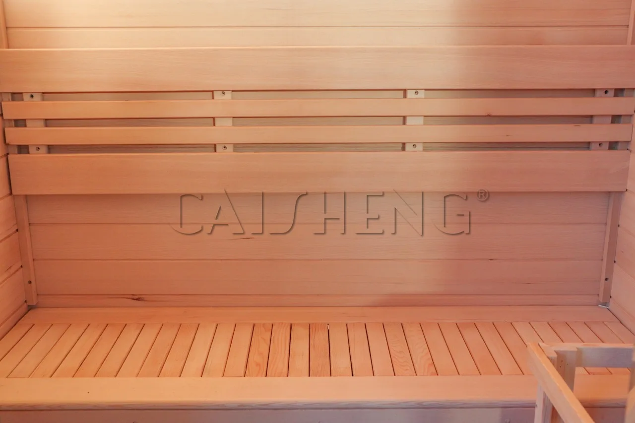 Factory Price 2025 Hot Sale Simple Classic 2 People Hemlock Indoor Sauna with Bluetooth Music Domestic Stove
