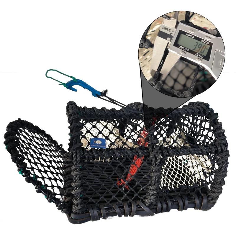 heavy duty crab pot crab trap with  PE net mesh