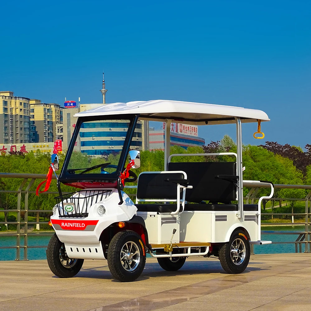 cheap 4 Wheel Drive 6 Seater Electric sightseeing  Golf Cart,travel rental  golf carts Classic Tour Golf Cart