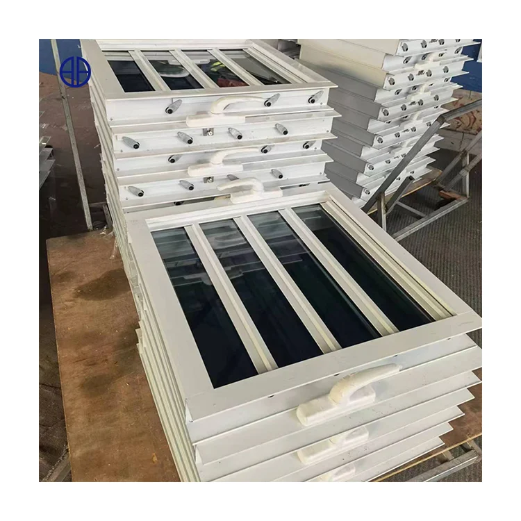 Jalousie Window Aluminum Frame Manual Tempered Glass Shutter Louver Window