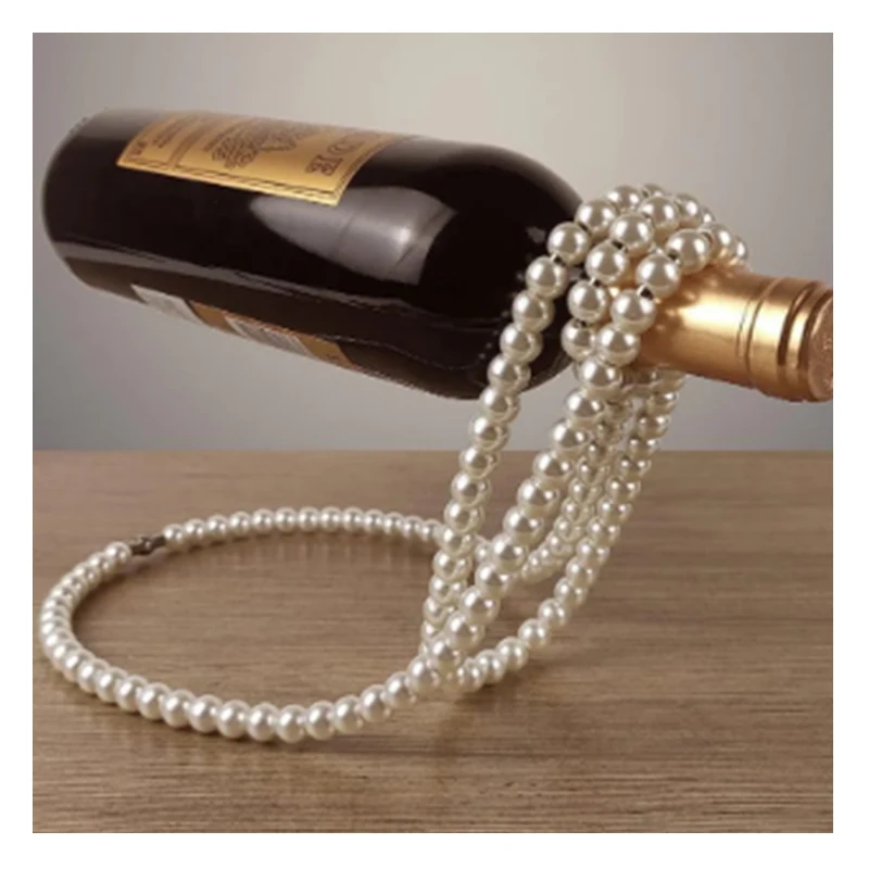 Hot Sale Luxury 19*3.3*18.01 Cm Metal Wine Holder Desktop Decorative Wine Rack