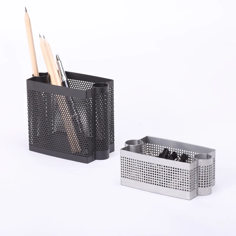 Stationery wideny different types of metal pencil holder for desk