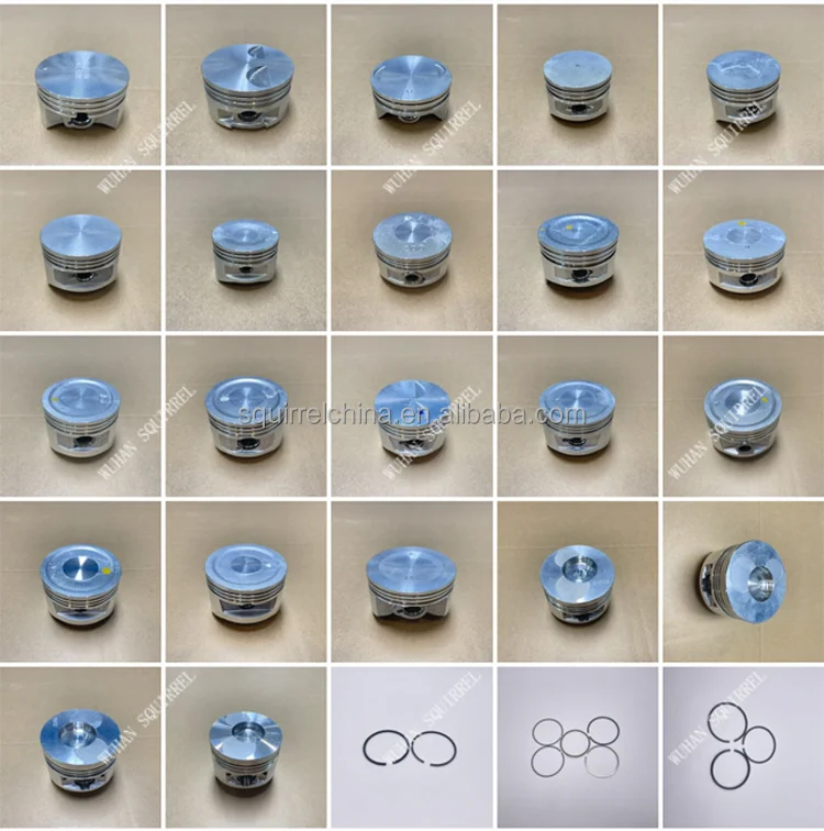 86mm Diesel Engine Piston for Micro Tiller Construction Machinery Parts China Compatible 186FA 186FA+0.25 186FA+0.50 Models