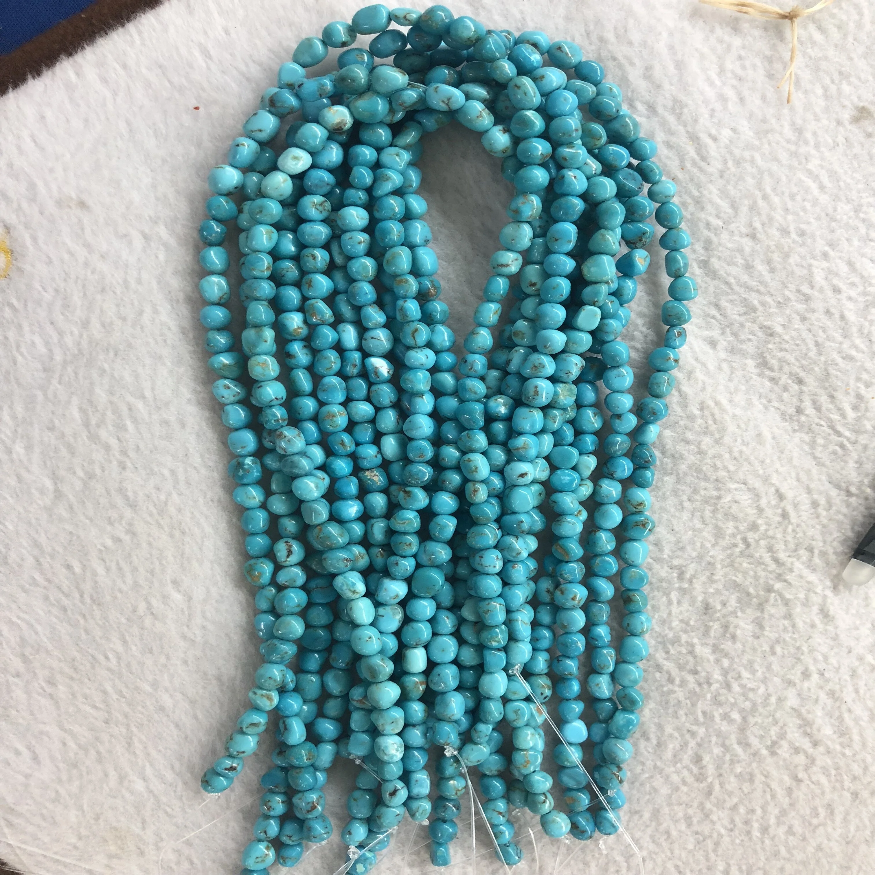 turquoise nugget beads