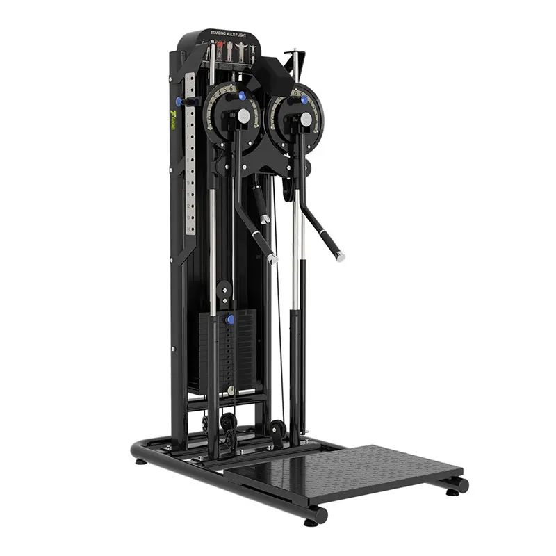 Multifunctional standing lateral raise machine, double-arm side raise training device, gym commercial side arm lift