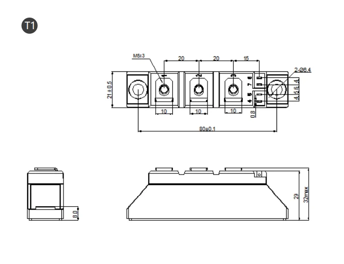 200V JAS400DA/DK200 Schottky Rectifier Modules fast diode module