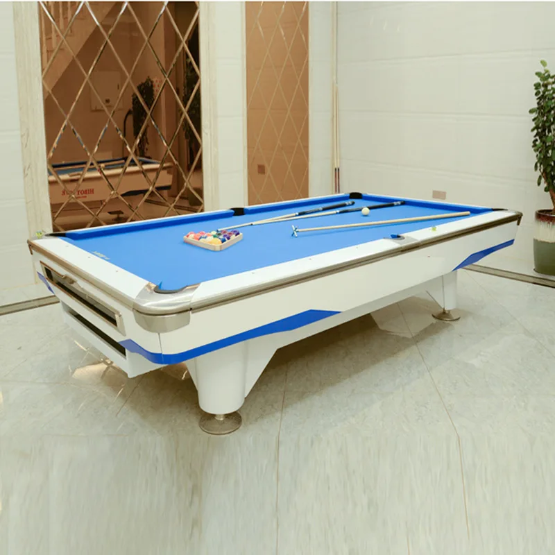 Bojue Hot Selling Customizable Size Solid Wood Cushion Bluestone Slate American style billiards pool table