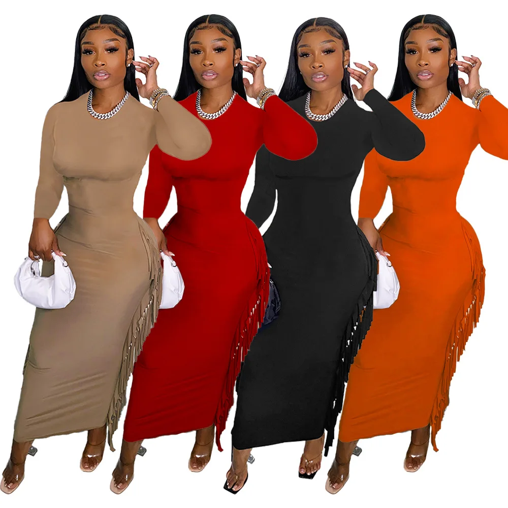 2021 Womens New Arrivals Clothing 2021 Business Casual Women Bodycon Black Winter Dress Party