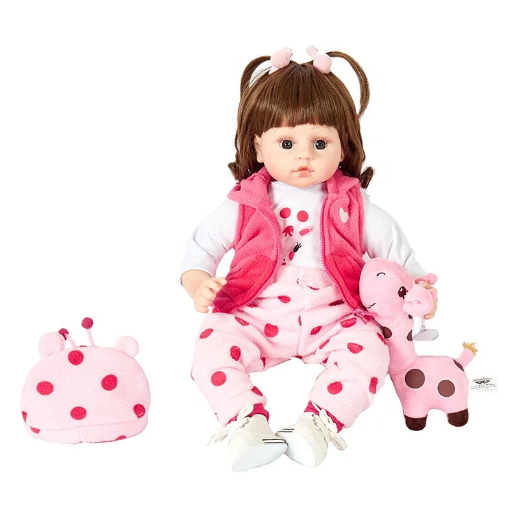 Wholesale 18 inch soft touch girl toy baby doll body soft silicone reborn Realistic baby dolls