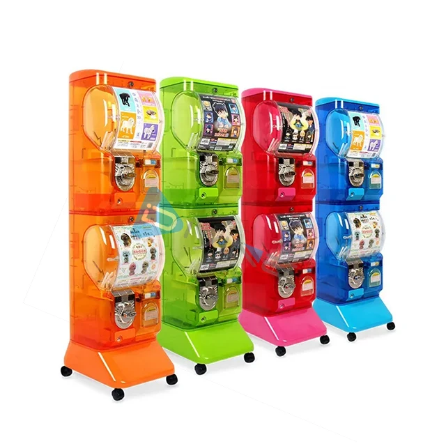 Hot Sales Shopping Mall 2player Coin Operated Gift Game Machine Capsule Toy Mini Cotton Candy Vending Machine