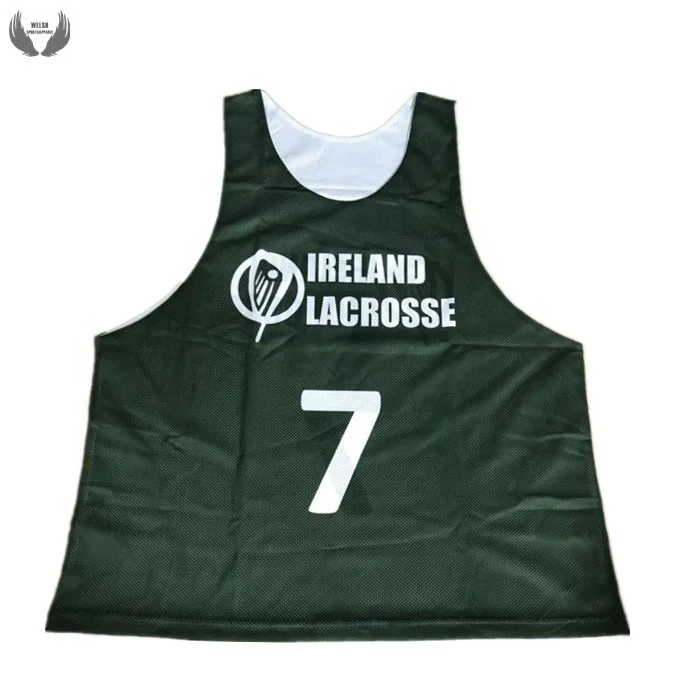 Сублимированная Двусторонняя сетка pinnie lacrosse