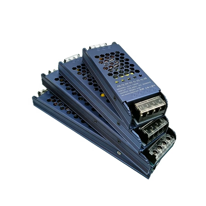 Aluminum case linear light LED Driver 12V 24V 100w to 400w  Indoor power supply