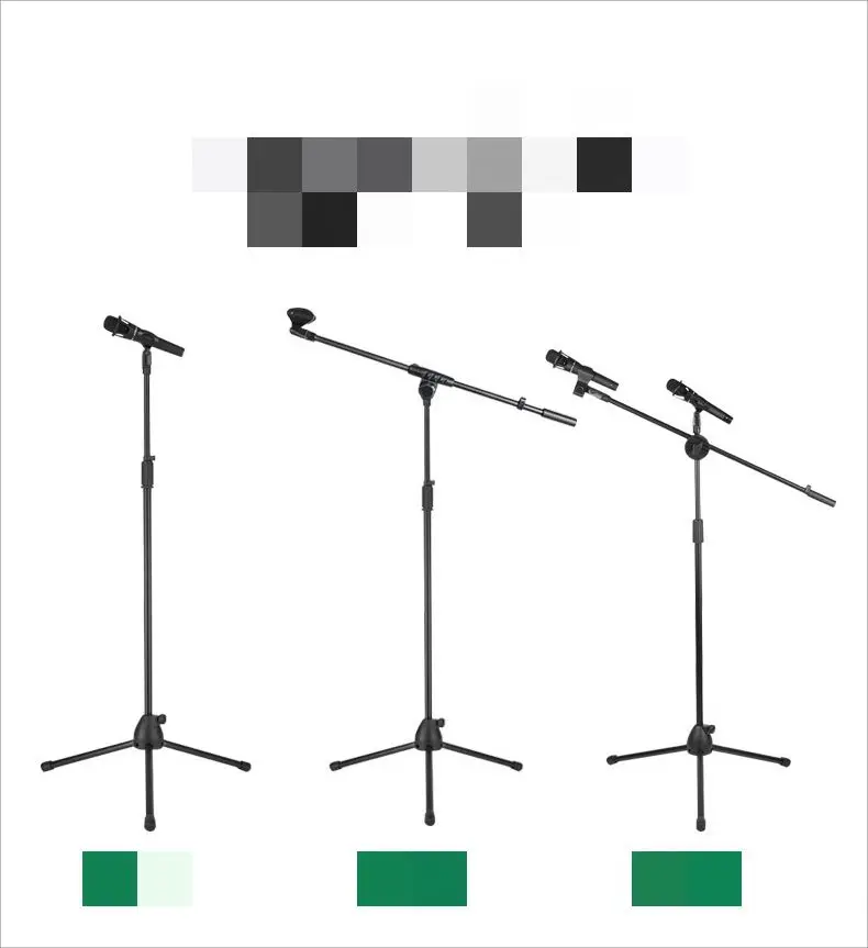 OEM Professional Studio Adjustable Mic Stands Clip Mike Stand Floor Tripod Microphone Holder Microphone Stand