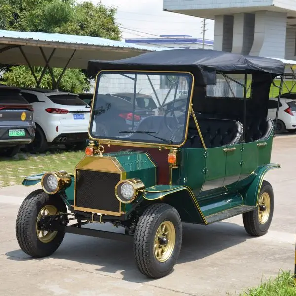 48V 5KW System Professional Model T Tourist Electric Resort Golf Sightseeing Retro Vintage Car