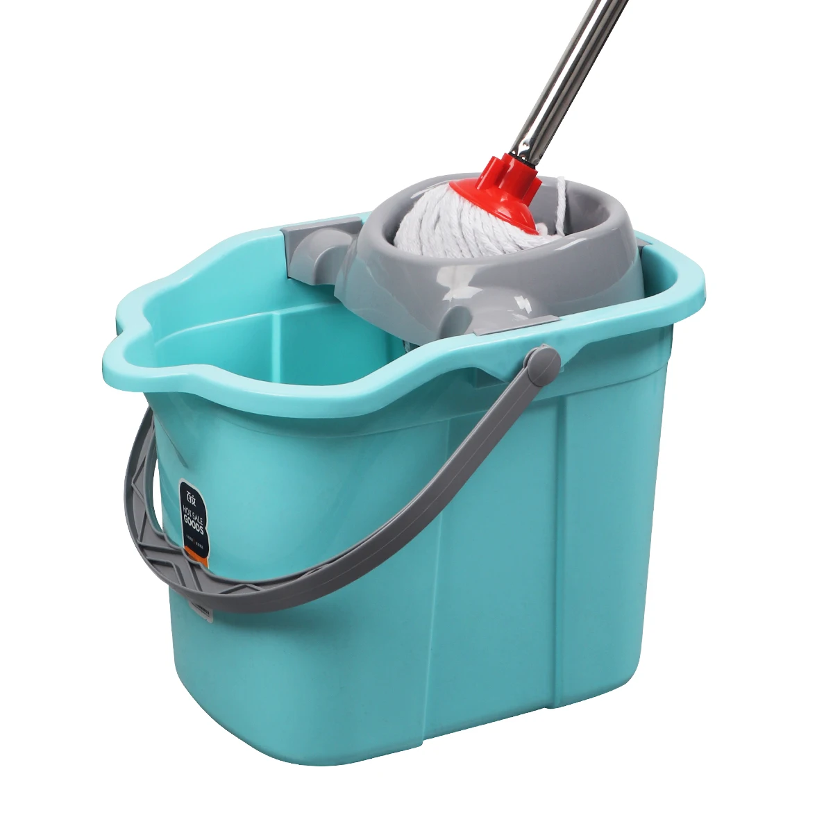 Household Drain PP Bucket and Sliding Wheel Wet Mop Bucket Floor Cleaning Plastic Insert for 5 Gallon Bucket 20L