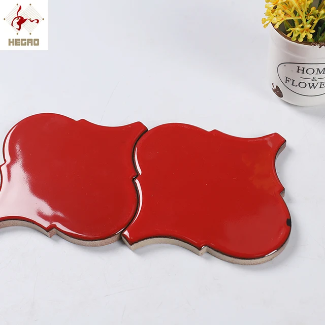 Конкурентоспособная цена мозаичная плитка красного цвета с 3d рисунком 173*150 мм китайская керамическая настенная для ванной и кухни