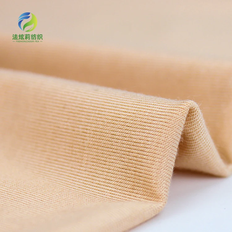 
High quality bamboo cotton fabric 48% bamboo viscose 48% organic cotton bamboo spandex fabric for baby rompers 