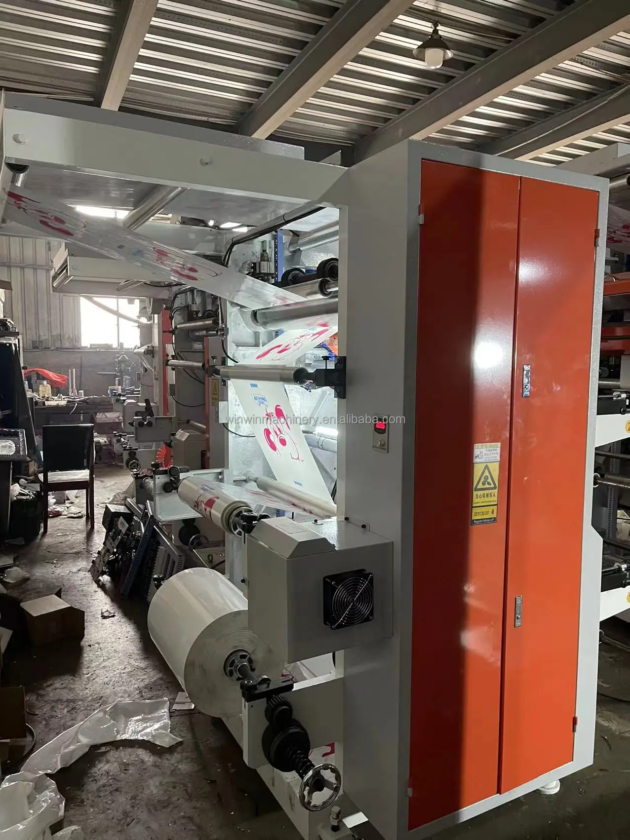 High Quality Two Color Flexographic Flexo Printer Machine for One Two Color Plastic Film Roll-to-Roll Printing