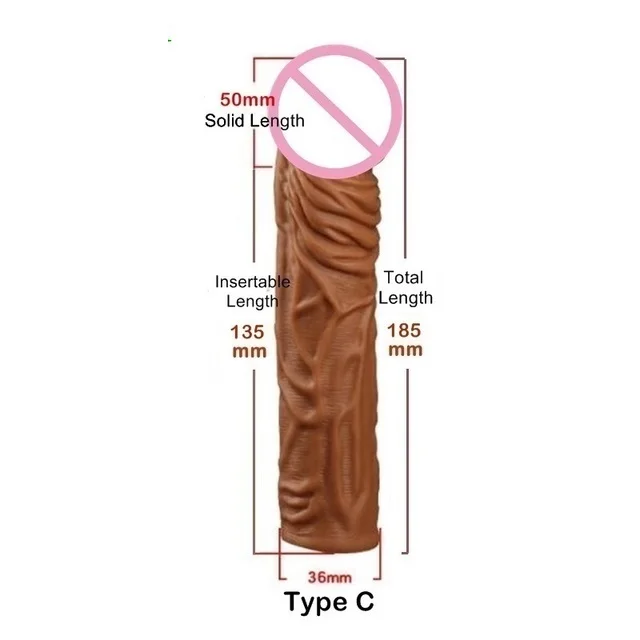 2022 Hot Selling Sex Toys Silicone Reusable Big Dildo Sexy Penis Sleeve Extender Enlargement Condoms for Men