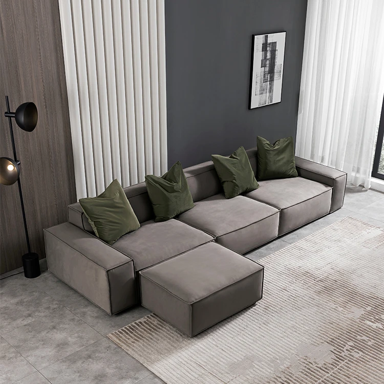  Диван для гостиной L-образный диван современный новый дизайн с подушкой Living room sofa L shape modern new design with