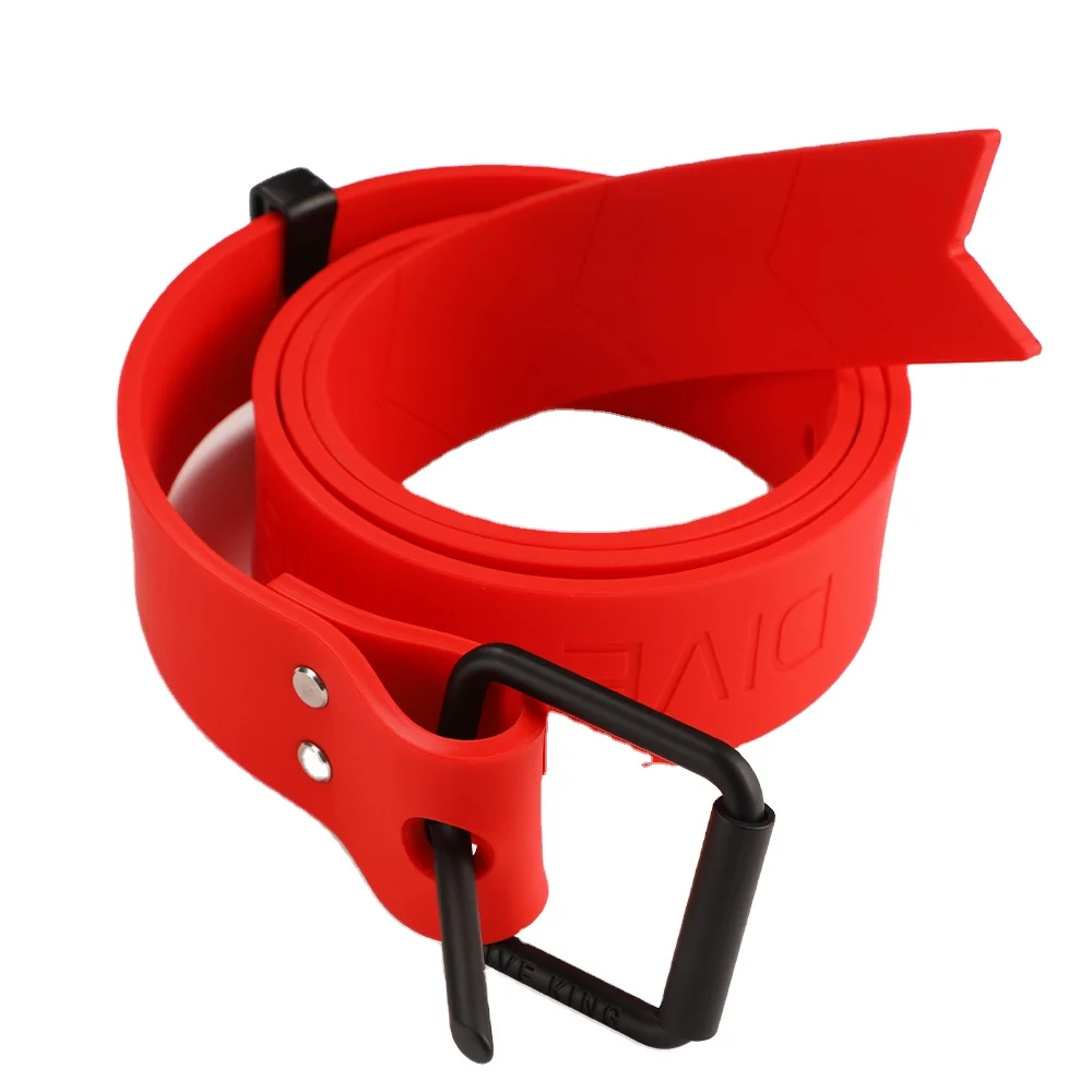 Free diving Fishing hunting scuba and deep diving weight-loaded silicone weight belt