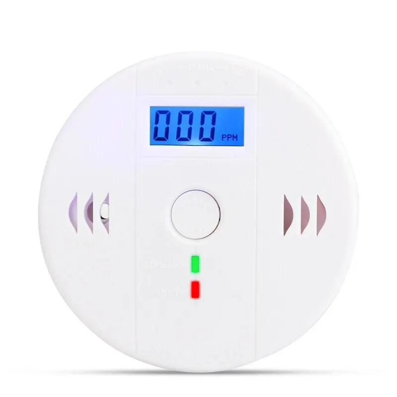 Portable CO Sensor 85dB Carbon Monoxide Detectors LCD CO Gas Sensor Detectors for Home Security