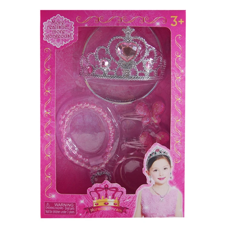 Fashion Vanity Realistic Pretend Play Set Imaginative Pink Fashion Kit For Girls With Hair Dryer
