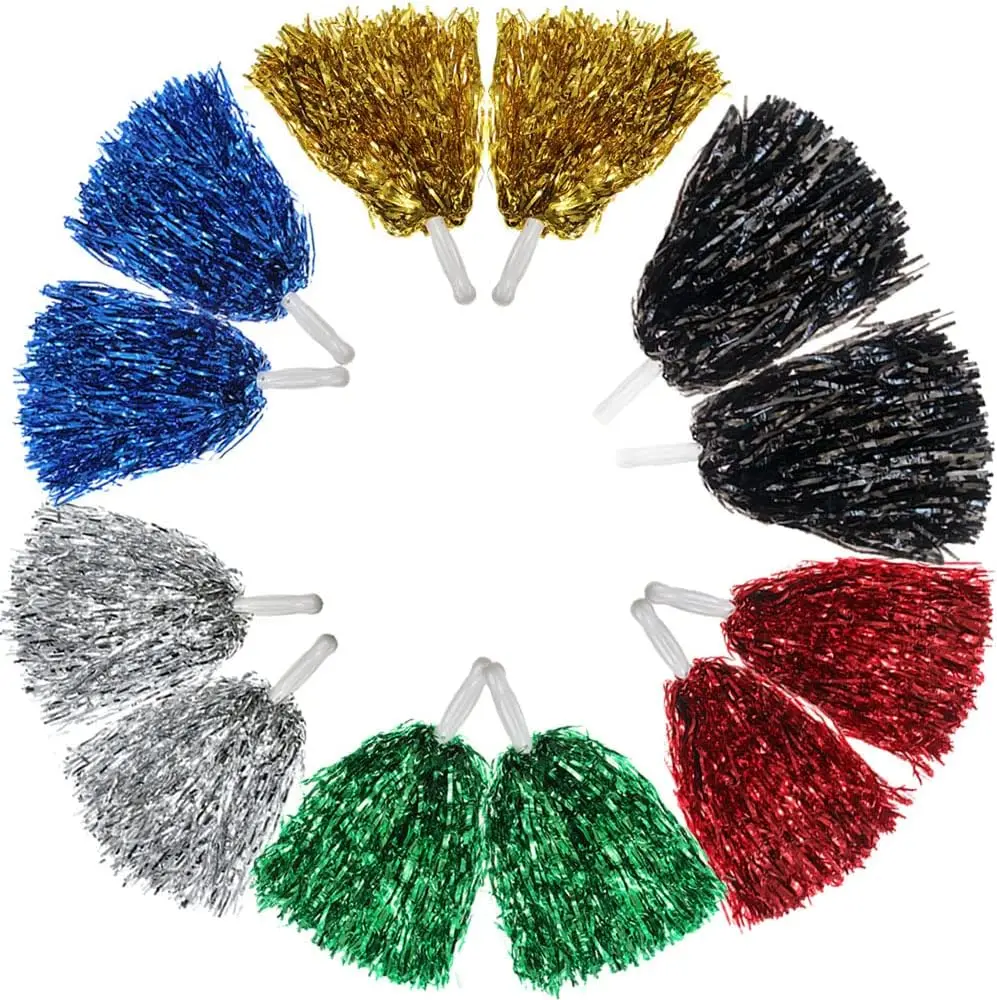 Wholesale Metallic Pom Poms Cheerleading for Sports Team Spirit Cheering
