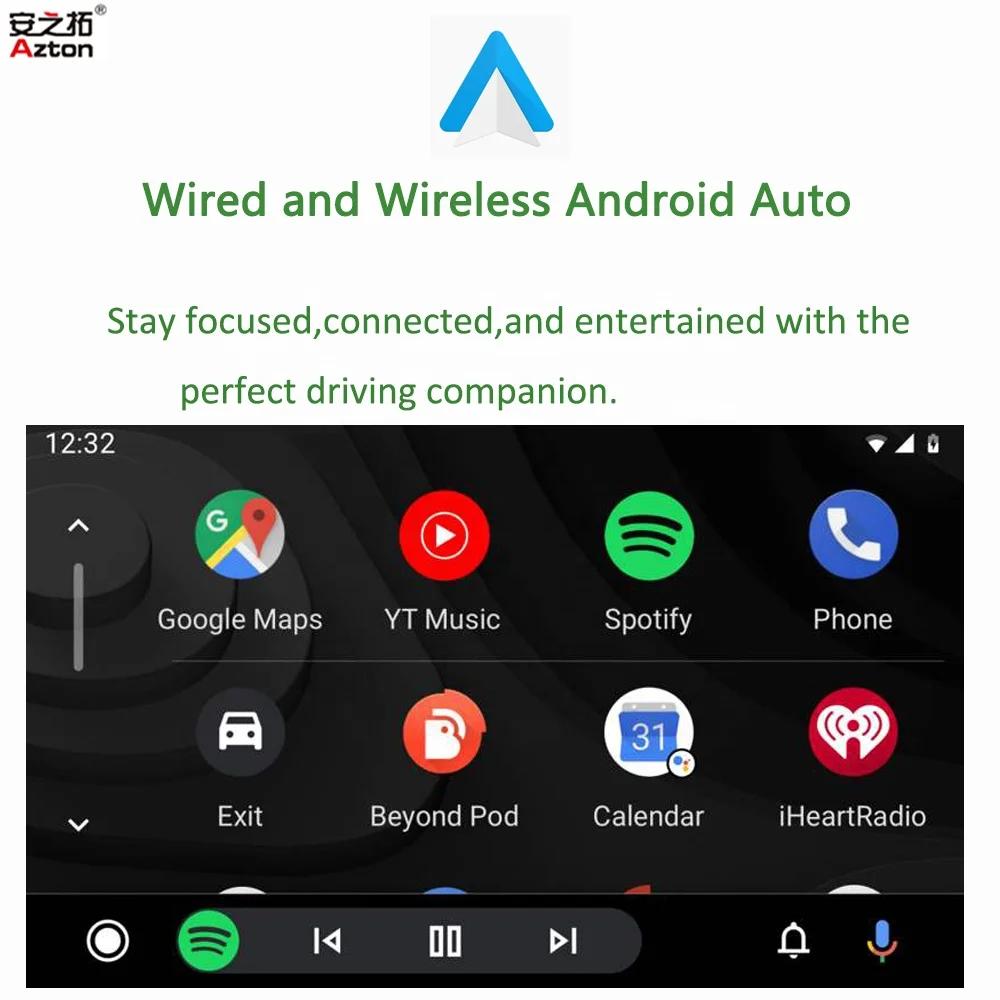  AZTON Wireless CarPlay For Land Rover/Range Rover Sport/Discovery 4/Evoque Bosch Apple Android Auto Upgrade